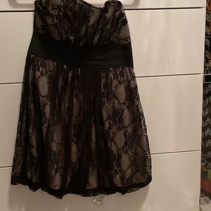 Evening or cocktail lace dress.